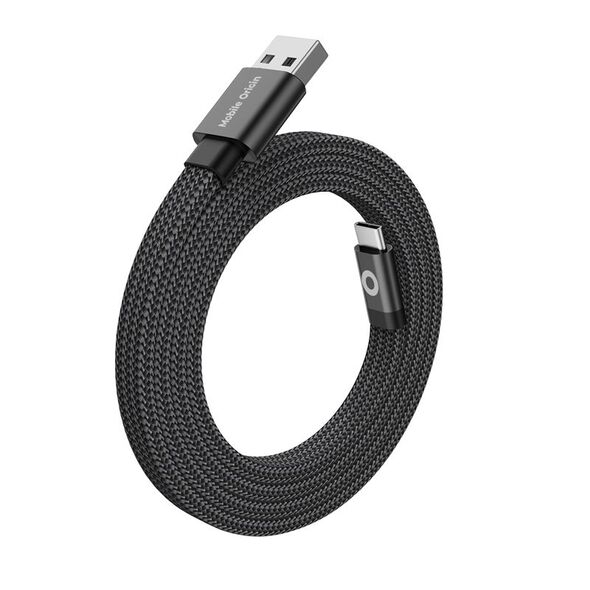 Καλώδιο USB Mobile Origin USB-A - USB-C 1 m Μαύρο (MCF-USBA-1M-BLK)