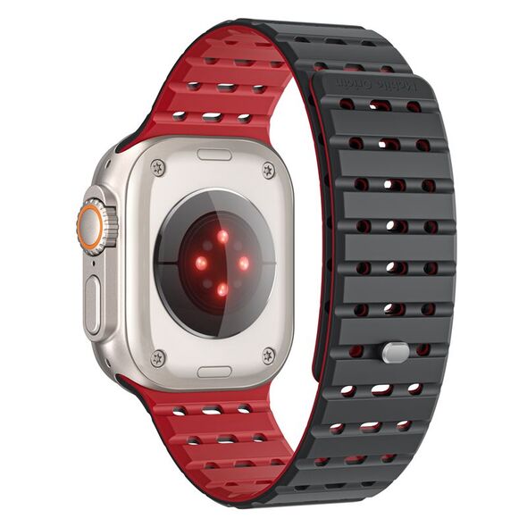 Mobile Origin Magnetic Strap, black/red - AW Ultra 2/1(49mm)9/8/7(45mm)/6/SE/5/4(44mm)/3/2/1(42mm)