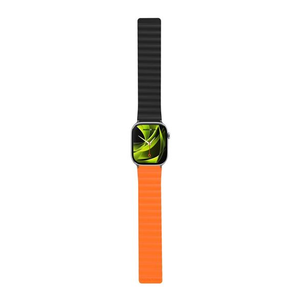 Mobile Origin Magnetic Watch Strap II, orange/black - Apple Watch 49mm/46mm/45mm/44mm