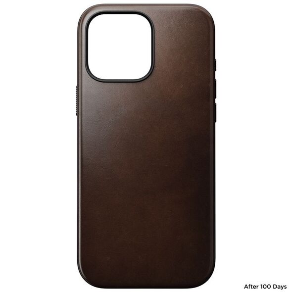 NOMAD Μοντέρνα Δερμάτινη Θήκη Horween Rustic Brown | iPhone 16 Pro Max