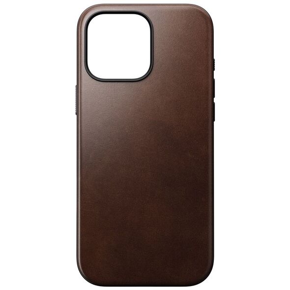 NOMAD Μοντέρνα Δερμάτινη Θήκη Horween Rustic Brown | iPhone 16 Pro Max
