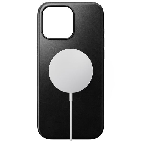 NOMAD Μοντέρνα Δερμάτινη Θήκη Horween Μαύρη | iPhone 16 Pro Max