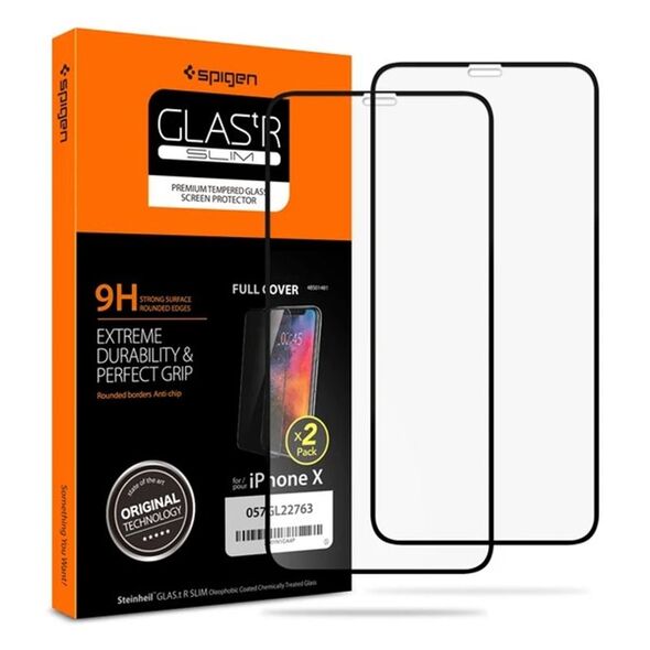 Spigen TEMPERED GLASS GLASS FC 2-PACK IPHONE 11 PRO BLACK