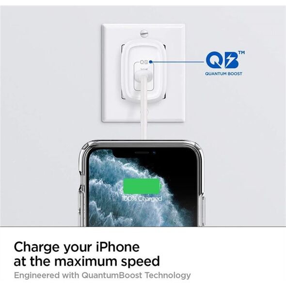 Φορτιστής Spigen PE2009EU 1x USB-C 3 A (SPN1418WHT)