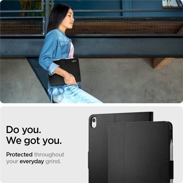 Θήκη tablet Spigen Θήκη Spigen Liquid Air Folio Θήκη Apple iPad Air 4 2020 Μαύρη 7680159 8809756641145