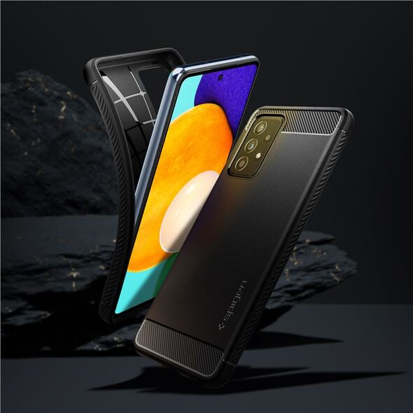 Θήκη Spigen Rugged Armor για Samsung Galaxy A52 LTE/5G Μαύρο