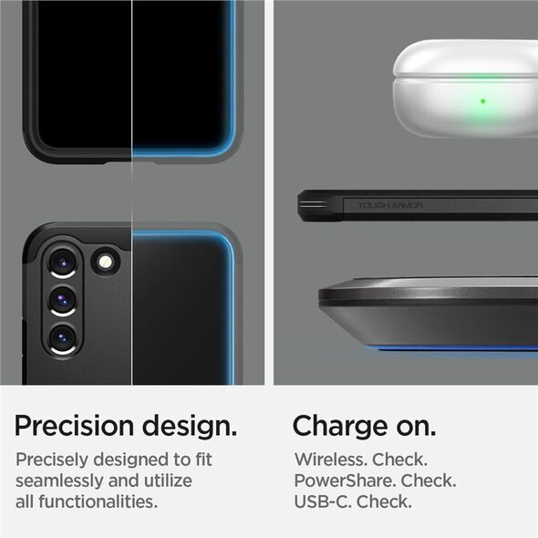 Spigen SPIGEN TOUGH ARMOR GALAXY S22+ PLUS BLACK