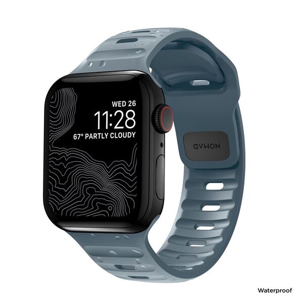 Nomad NOMAD Sport Strap V2 Waterproof 45mm / 44mm / 42mm Marine Blue