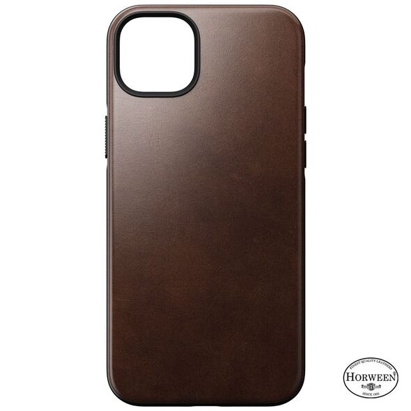 Nomad Μοντέρνα δερμάτινη θήκη Horween Καφέ για iPhone 14 Plus (NM01279785)