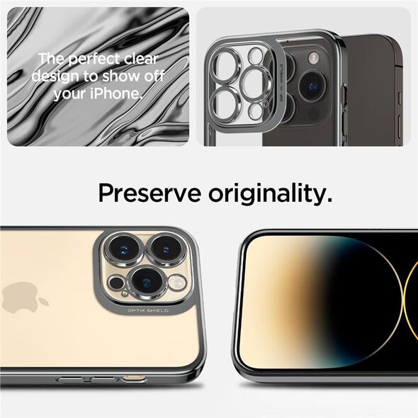 Spigen Spigen Optik Crystal, chrome gray - iPhone 14 Pro Max