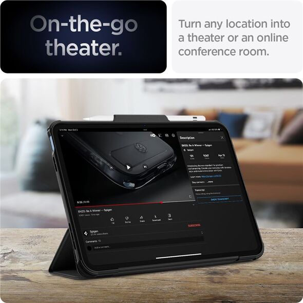 Θήκη για tablet Spigen Spigen Rugged Armor Pro, μαύρο - iPad 10.9" 2022