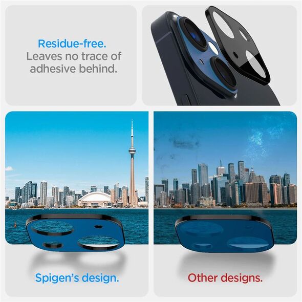 Spigen Προστατευτικό Κάμερας Spigen Optik.tr για Apple iPhone 14/14 Plus Μαύρο [2 PACK]