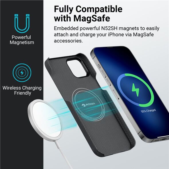Pitaka Fusion Weaving MagEZ Θήκη 3, rhapsody - iPhone 14 Plus