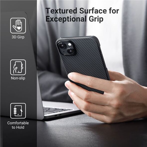 Θήκη Pitaka MagEZ 3 600D, μαύρο/γκρι - iPhone 14 Plus