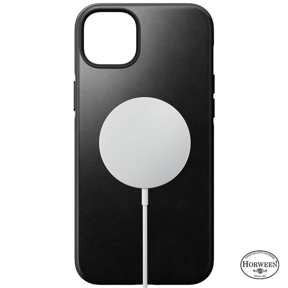Nomad Τώρα σύγχρονη δερμάτινη θήκη Horween Μαύρη για iPhone 14 Plus (NM01275985)
