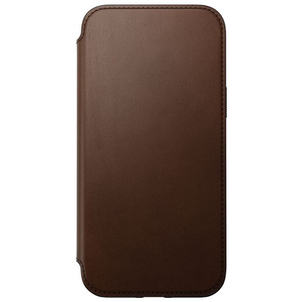 Nomad Nomad Δερμάτινο MagSafe Folio, καφέ - iPhone 14 Plus