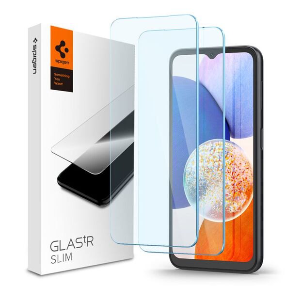 Spigen Spigen Glas.TR Slim 2-Pack - Tempered glass for Samsung Galaxy A14 5G