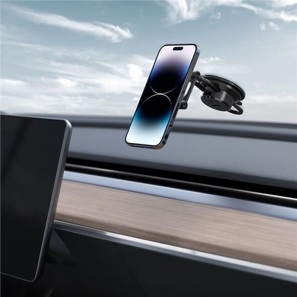 Μαγνητική βάση αυτοκινήτου Spigen ITS35-3 OneTap MagSafe για παρμπρίζ και ταμπλό Μαύρο