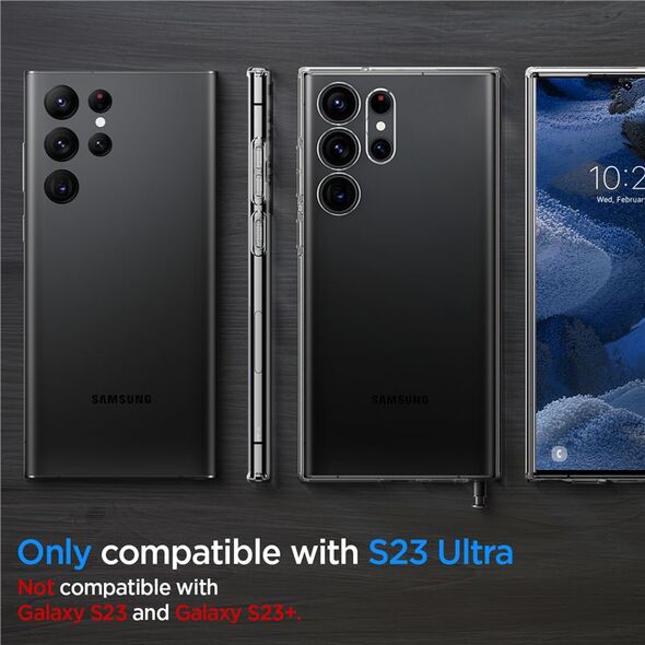 Spigen Spigen Liquid Crystal, διάφανο - Samsung Galaxy S23 Ultra