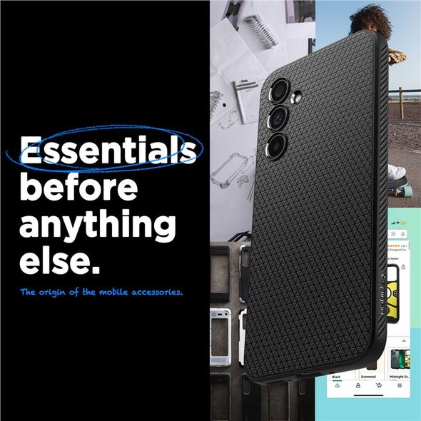 Spigen Θήκη SAMSUNG GALAXY A54 5G Spigen Liquid Air Matte μαύρο