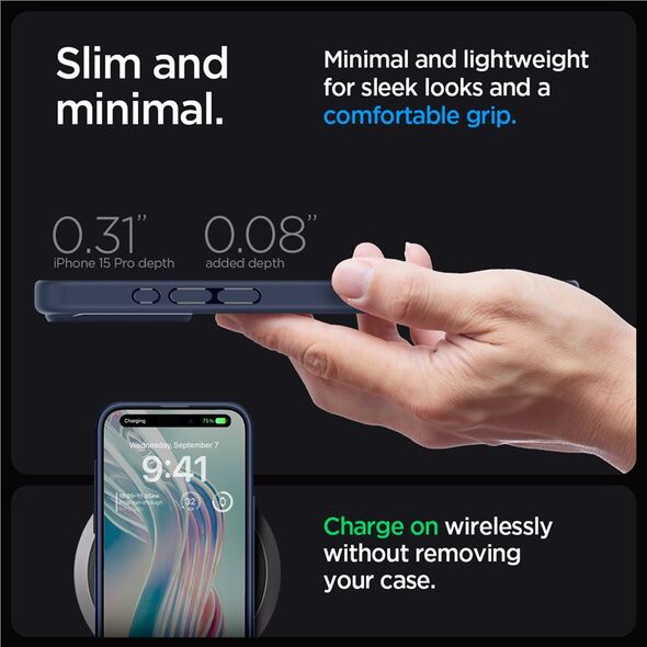 Spigen Spigen Ultra Hybrid, navy blue - iPhone 15 Pro