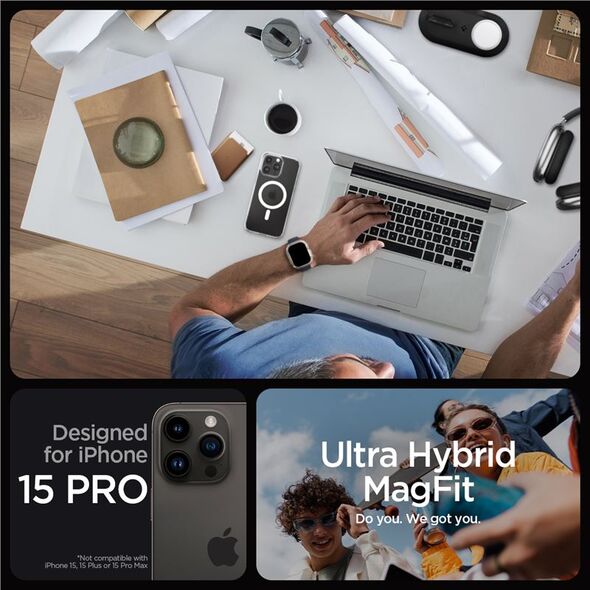 Spigen Spigen Ultra Hybrid MAG iPhone 15 Pro 6.1" Magsafe frost clear ACS06719