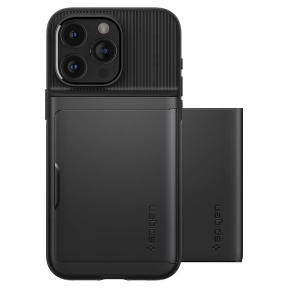 Spigen Slim Armor CS, μαύρο - iPhone 15 Pro