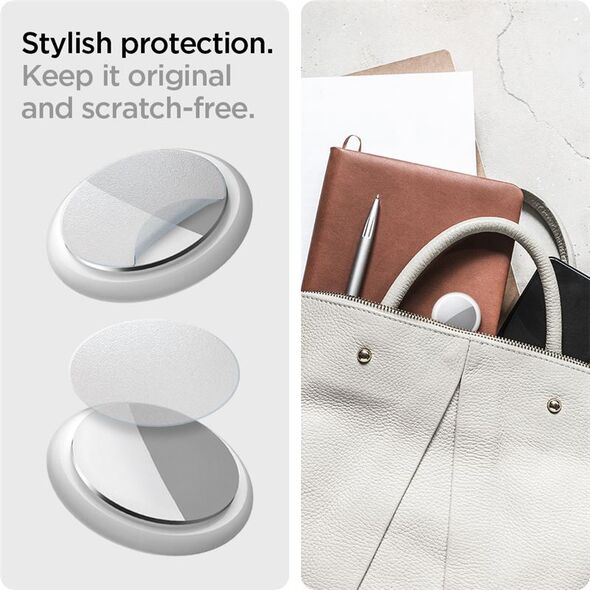 Spigen Υδρογέλη Spigen Airskin Apple AirTag Matte Clear [4+4 PACK]