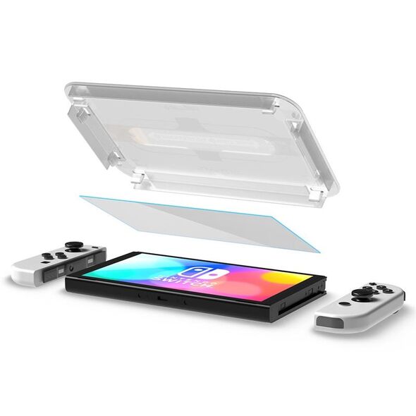 Spigen σκληρυμένο γυαλί για Nintendo Switch OLED 2τμχ.