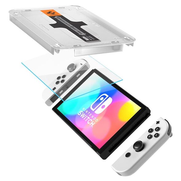 Spigen σκληρυμένο γυαλί για Nintendo Switch OLED 2τμχ.