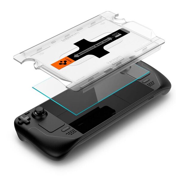 ΕΝΙΣΧΥΜΕΝΟ ΓΥΑΛΙ SPIGEN GLAS.TR EZ FIT STEAM DECK ΔΙΑΦΑΝΕΣ