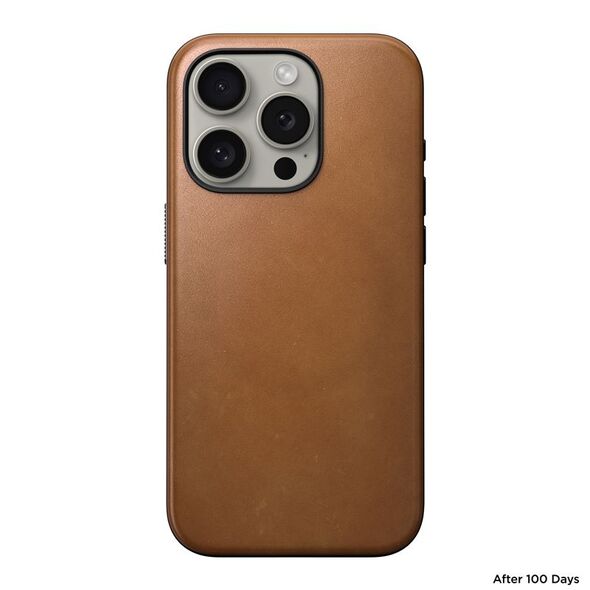 Nomad Nomad Μοντέρνα Δερμάτινη Θήκη, english tan - iPhone 15 Pro