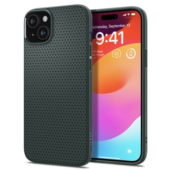 Spigen Spigen Liquid Air iPhone 15 6.1" πράσινο/abyss green ACS06792