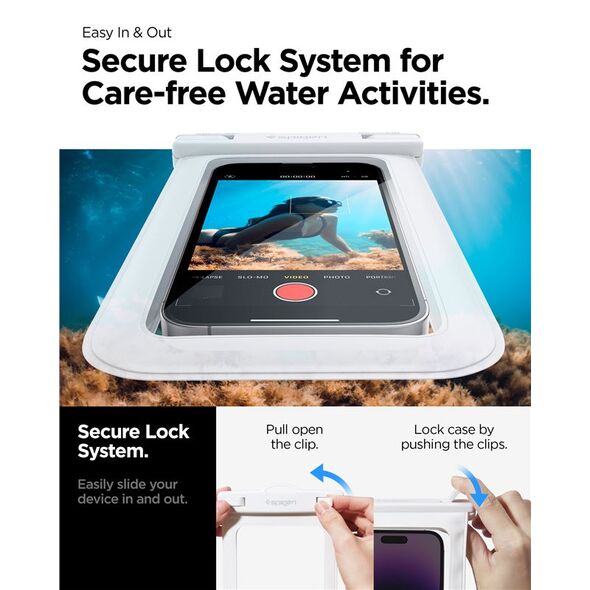 Spigen Spigen Aqua Shield Αδιάβροχη Θήκη A601 1 Πακέτο, λευκό