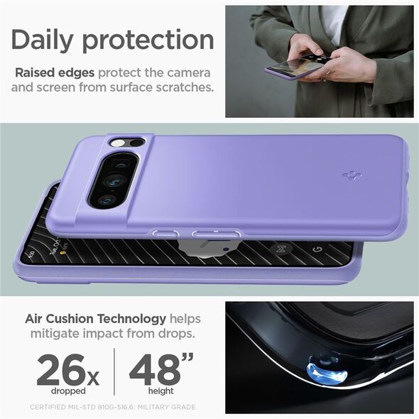 Spigen Spigen Thin Fit, υπέροχο βιολετί - Google Pixel 8 Pro