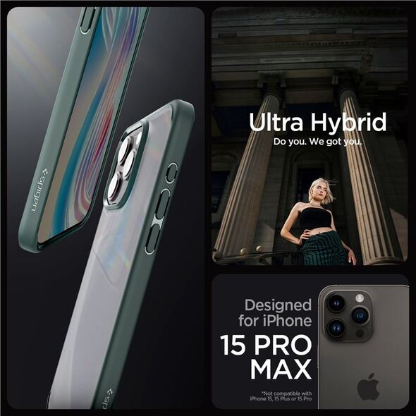 Spigen Spigen Ultra Hybrid, frost green - iPhone 15 Pro Max