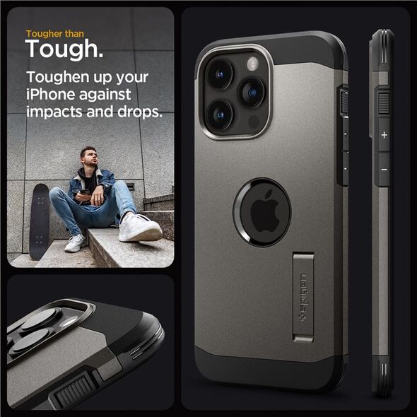 Spigen Spigen Tough Armor MagSafe, gunmetal - iPhone 15 Pro Max