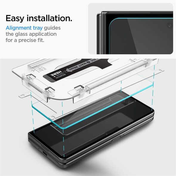 Spigen Spigen Glas.TR EZ Fit - Tempered glass for Samsung Galaxy Z Fold 5 (2 pieces)