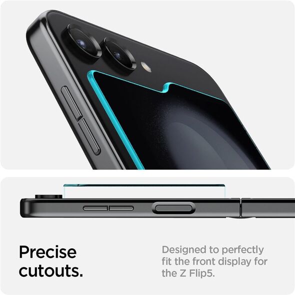 Spigen TEMPERED GLASS SPIGEN GLAS.TR ”EZ FIT” 2-PACK GALAXY Z FLIP 5 CLEAR