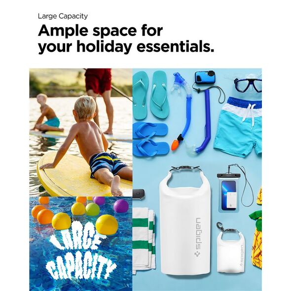 Spigen Spigen Aqua Shield Αδιάβροχη Τσάντα Ξηρού 20L + 2L A630, χιονάτη