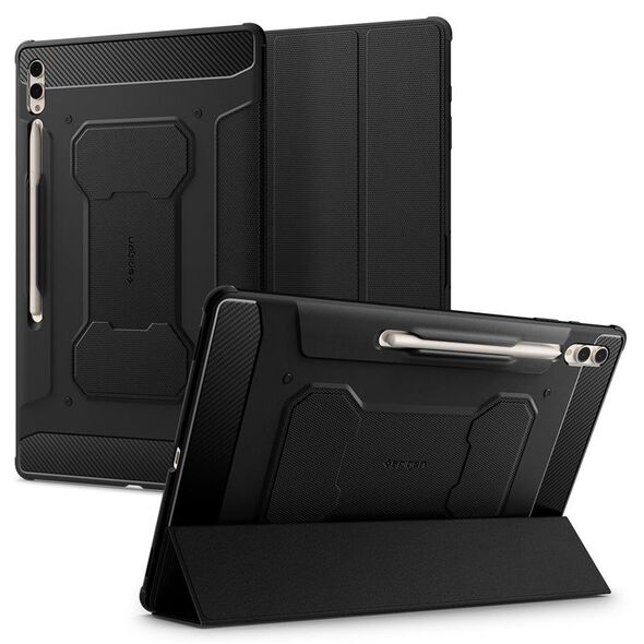 Θήκη για tablet Spigen Rugged Armor Pro, μαύρο - Samsung Galaxy Tab S9 Ultra/Tab S8 Ultra