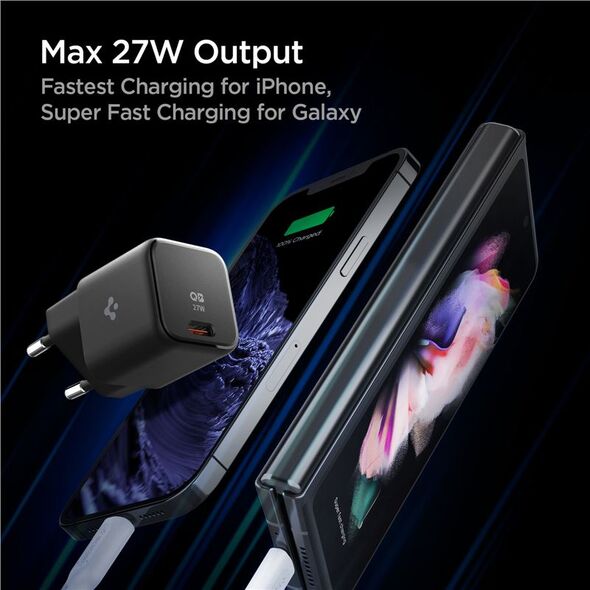 Φορτιστής Spigen Φορτιστής δικτύου Spigen PE2106EU PD65W USB-C PowerArc Network Μαύρο/Black ACH03720