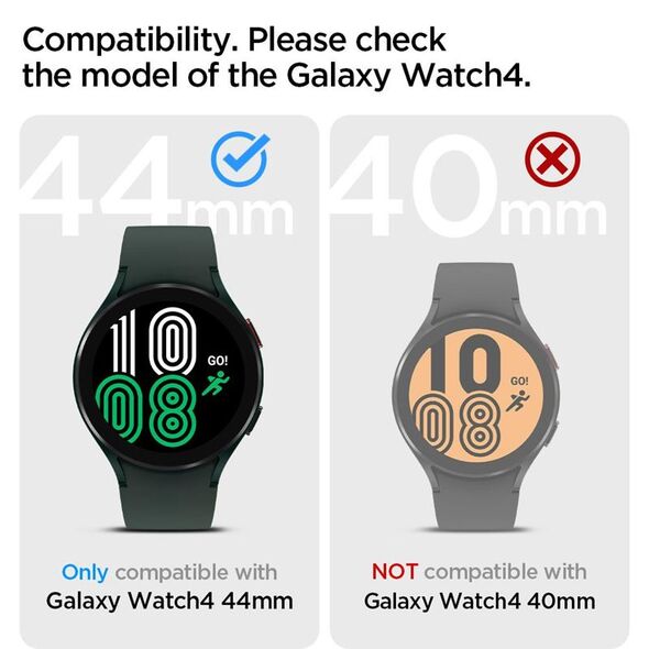 Spigen Θήκη Spigen Liquid Air Samsung Galaxy Watch 4 44mm Μαύρο Ματ
