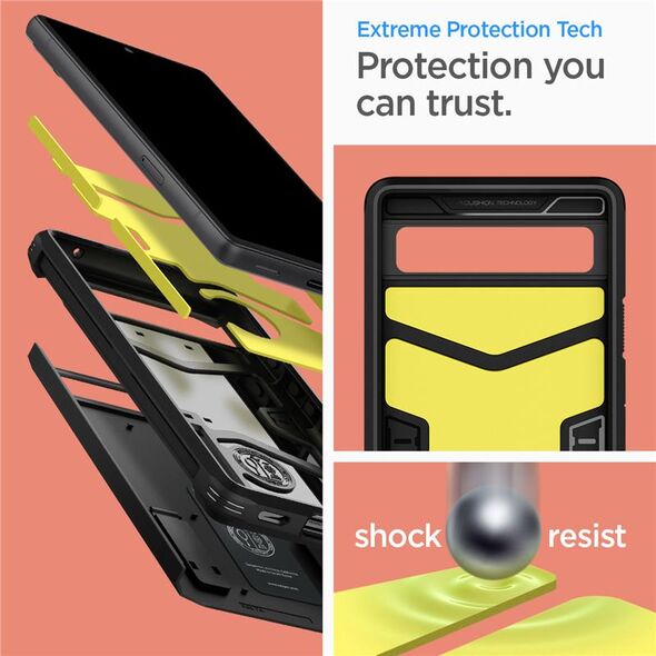 Spigen Θήκη Spigen Tough Armor για Google Pixel 6A μαύρο