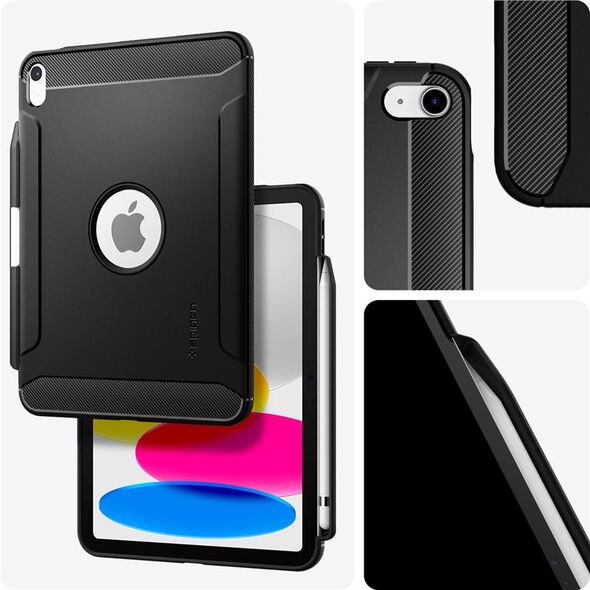 Θήκη για tablet Spigen Θήκη για tablet Spigen Rugged Armor για Apple iPad 10.9 2022 MATTE BLACK