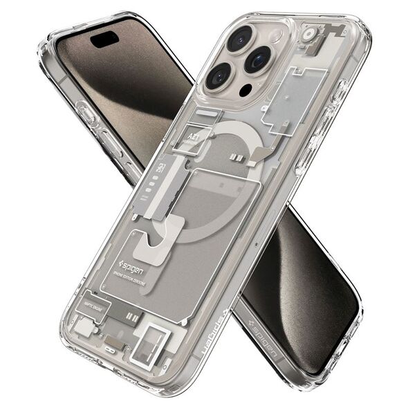 Spigen Spigen Ultra Hybrid MagSafe, zero one natural titanium - iPhone 15 Pro Max