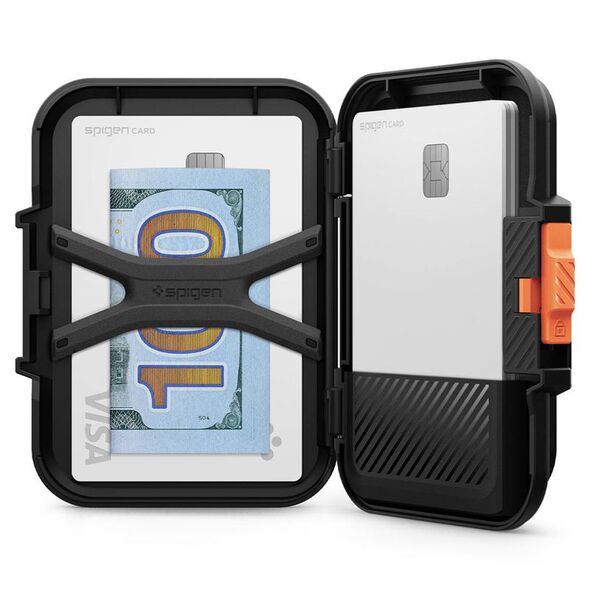 Spigen Spigen iPhone Lock Fit Πορτοφόλι με MagSafe, μαύρο