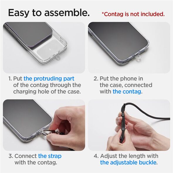 Spigen Spigen Crossbody Strap, black