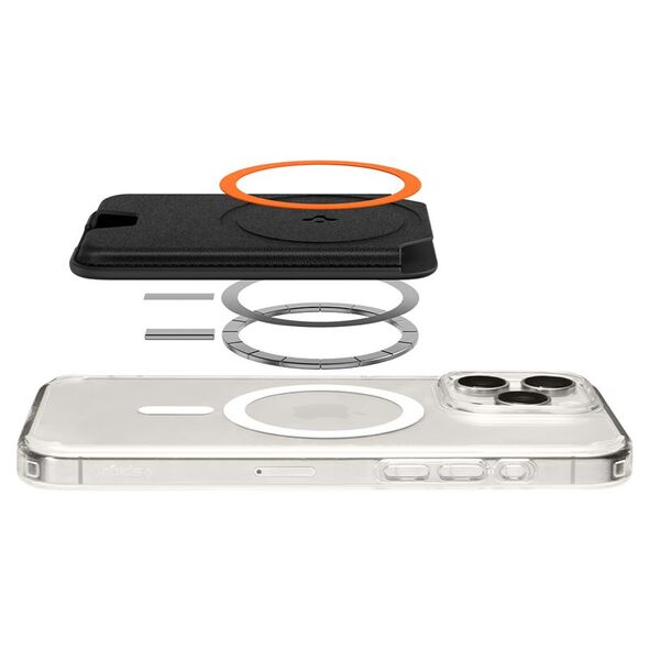 Spigen Spigen Valentinus MagSafe Πορτοφόλι 3 Καρτών, μαύρο