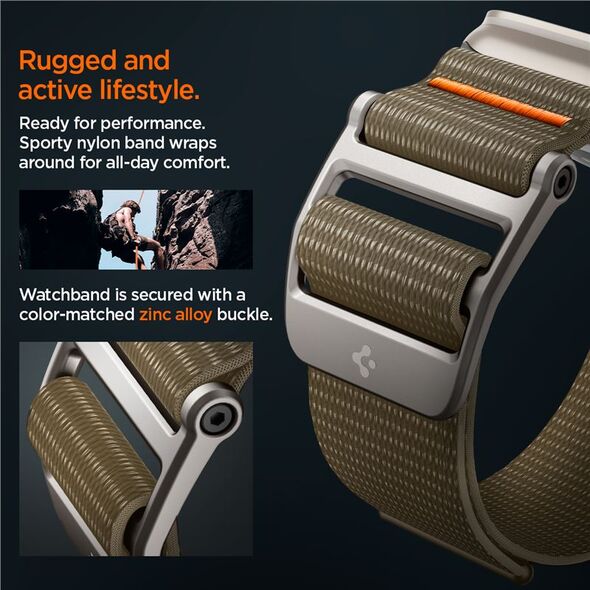 Spigen Spigen DuraPro Flex Ultra Band, khaki - Apple Watch 49mm/45mm/44mm/42mm